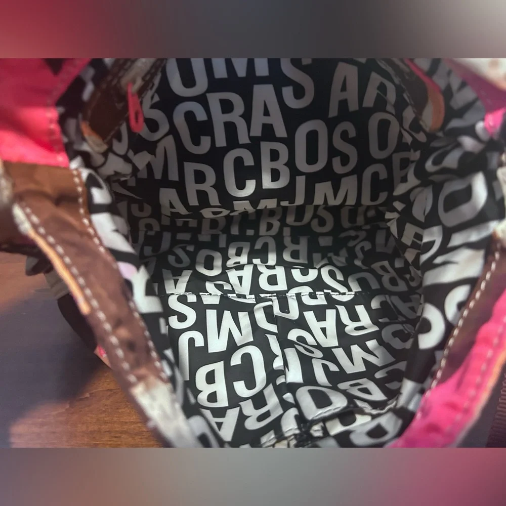 Marc by Marc Jacobs Ukita peach brown camo adjustable Crossbody shoulder bag - Picture 13 of 13